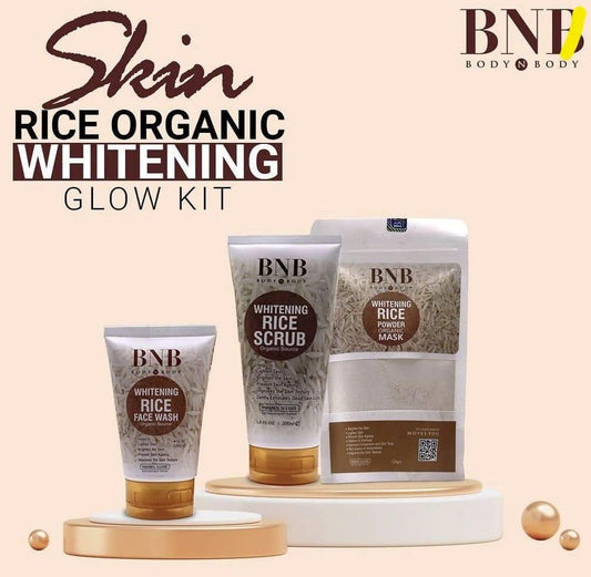 BNB 3in 1 rice Brightening Glow Kit Bundle