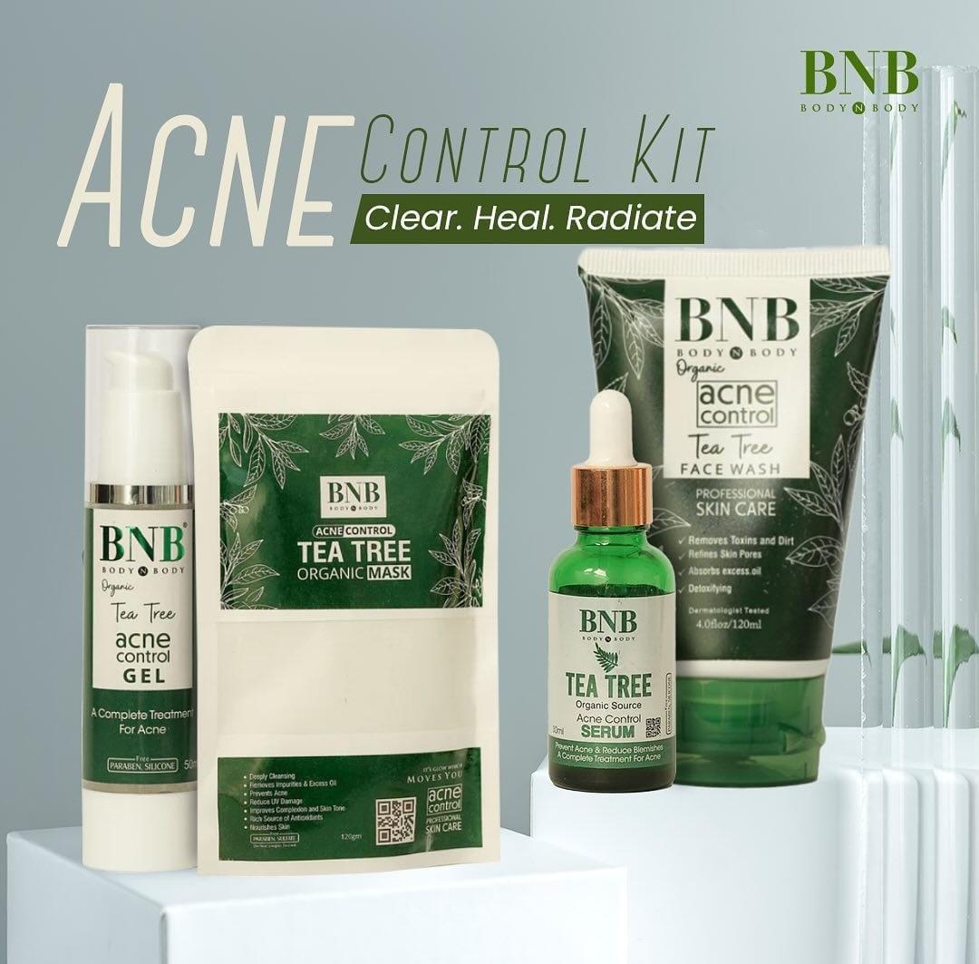 Acne Control 4 in 1 Skincare Bundle - 4 Pcs Face Care