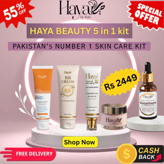 Haya Beauty 5-in-1 Kit – Free gift offer